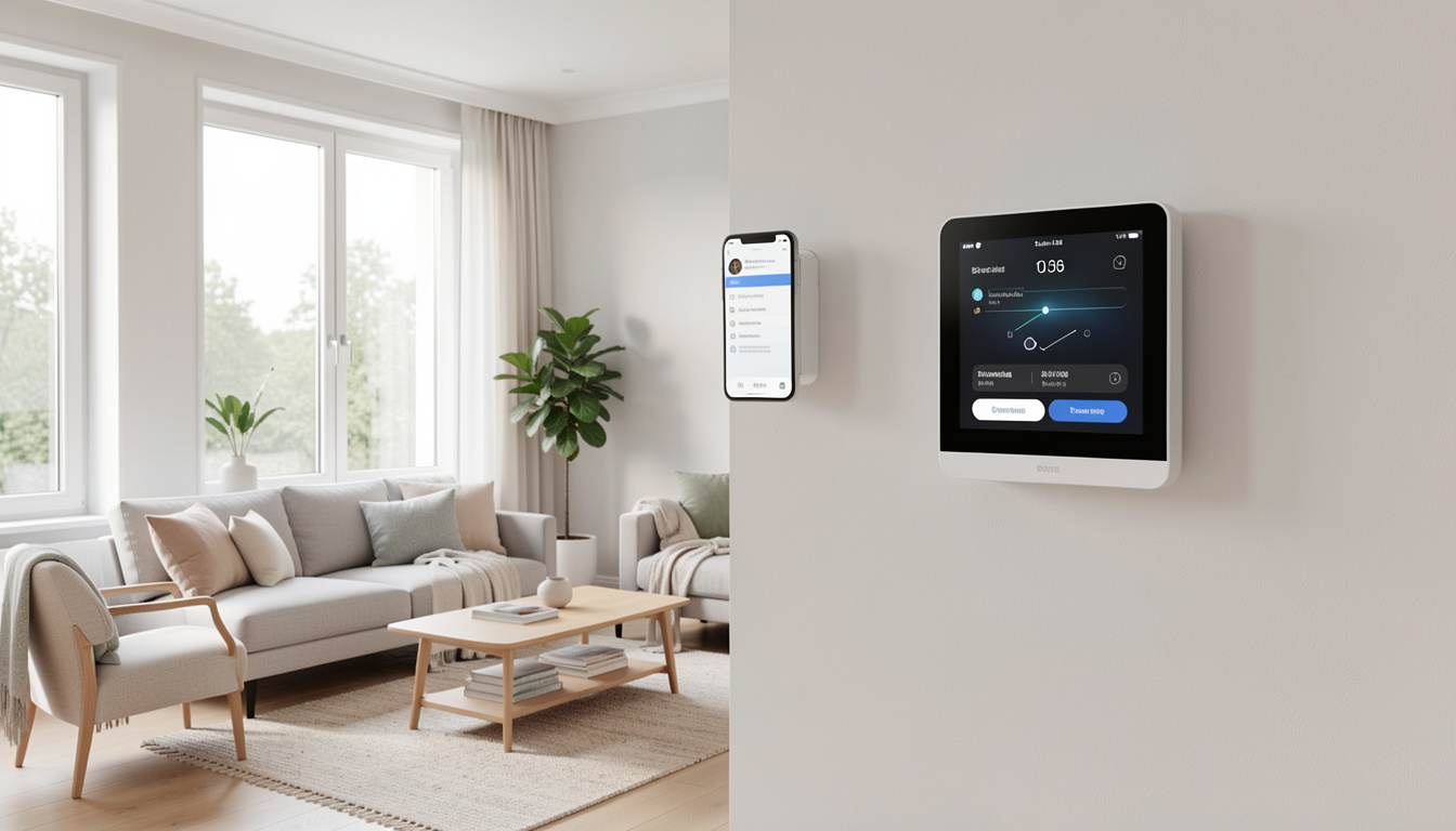 Smart home security with camera, smart lock, and mobile alerts